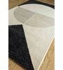 Multicolor Geometric Wool 6 ft X 9 ft Hand Tufted Carpet