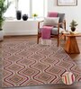 Multicolor Geometric Wool Blend 4' X 6' Hand Tufted Carpet