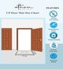 Multicolor Traditional Nylon 22.5x14.6 Inches AntiSkid 1 Door Mat