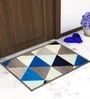 Multicolor Geometrical Nylon 22.5x14.6 Inches AntiSkid 1 Door Mat