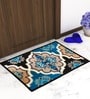 Multicolor Traditional Nylon 22.5x14.6 Inches AntiSkid 1 Door Mat