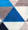 Multicolor Geometrical Nylon 22.5x14.6 Inches AntiSkid 1 Door Mat