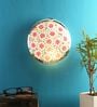 Joshaphus Glass Flush Mount Wall Light (Multicolour)