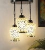 Multicolor Glass 3 Light Cluster Hanging Lamp