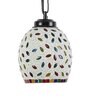 Dorian Black Glass and Iron Hanging Light
