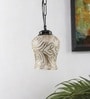 Amalia Black Glass and Iron Hanging Light