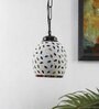 Dorian Black Glass and Iron Hanging Light
