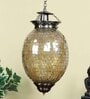 Tiara Antique Brass Glass and Iron Hanging Light