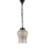 Amalia Black Glass and Iron Hanging Light