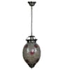 Veronna Antique Brass Glass and Iron Hanging Light