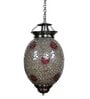 Veronna Antique Brass Glass and Iron Hanging Light