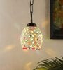 Dorian Black Glass and Iron Hanging Light