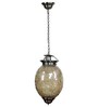 Tiara Antique Brass Glass and Iron Hanging Light