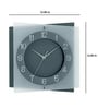 Spirited Rider Black & White Glass Wall Clock