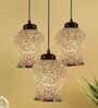 Vixen Multicolour Glass Cluster Hanging Light