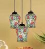 Wren Multicolour Glass Cluster Hanging Light
