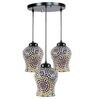 Noir Multicolour Glass Cluster Hanging Light