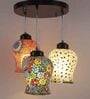 Yoshito Multicolour Glass Cluster Hanging Light