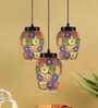Feliz Multicolour Glass Cluster Hanging Light