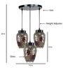 Bumpy Multicolour Glass Cluster Hanging Light