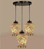 Sylan Multicolour Glass Cluster Hanging Light