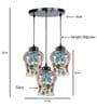 Kiwi Multicolour Glass Cluster Hanging Light