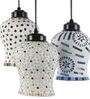 Vintage Multicolour Glass Cluster Hanging Light