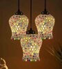 Sylan Multicolour Glass Cluster Hanging Light