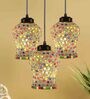 Sylan Multicolour Glass Cluster Hanging Light