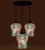 Wren Multicolour Glass Cluster Hanging Light