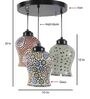 Yoshito Multicolour Glass Cluster Hanging Light