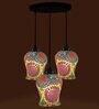 Noir Multicolour Glass Cluster Hanging Light