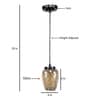 Harwin Multicolour Glass Hanging Light