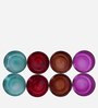 Multicolor Glass Set Of 8 Glass Votives Candle Holder