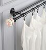 Multicolor Iron 84- 144 Inches Expandable Curtain Rod with Accessories