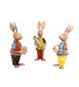 Multicolor Iron Rabbit Set Of 3,