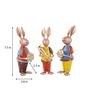 Multicolor Iron Rabbit Set Of 3,