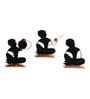 Multicolor Iron Rajasthani Musicians Set Of 3,