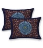 Multicolor Traditional 120 TC Cotton Queen Sized Bedsheet with 2 Pillow Cover