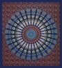 Multicolor Traditional 120 TC Cotton Queen Sized Bedsheet with 2 Pillow Cover
