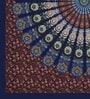 Multicolor Traditional 120 TC Cotton Queen Sized Bedsheet with 2 Pillow Cover