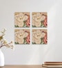 Multicolor Julia Flower Bunch Wall Art Set of 4