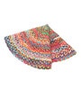 Multicolor Jute 2 Feet Round Carpet