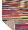 Multicolor Jute 3 ft X 5 ft Hand Woven Dhurrie