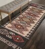 Multicolor Wool & Jute Traditional 6 ft x 2 ft Inches Runner