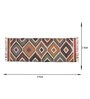 Multicolor Wool & Jute Geometric 6 ft x 2 ft Inches Runner