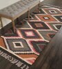 Multicolor Wool & Jute Geometric 6 ft x 2 ft Inches Runner