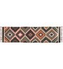 Multicolor Wool & Jute Geometric 6 ft x 2 ft Inches Runner