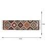 Multicolor Wool & Jute Geometric 6 ft x 2 ft Inches Runner