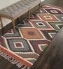 Multicolor Wool & Jute Geometric 6 ft x 2 ft Inches Runner